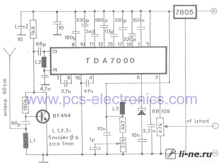 Микросхемы для радиоприемников, TDA7000