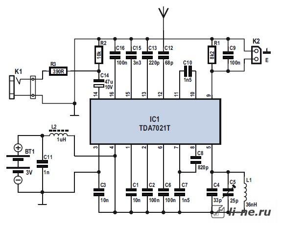 Микросхемы для радиоприемников, TDA7021T