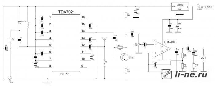 Микросхемы для радиоприемников, TDA7021T