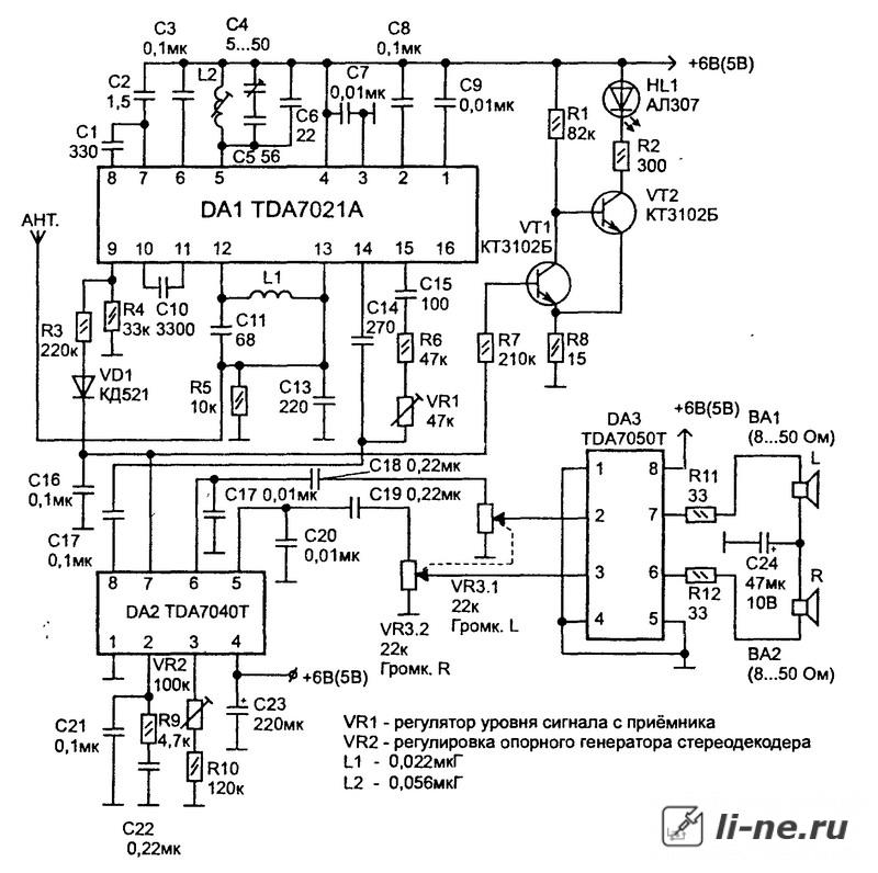 Микросхемы для радиоприемников, TDA7021T