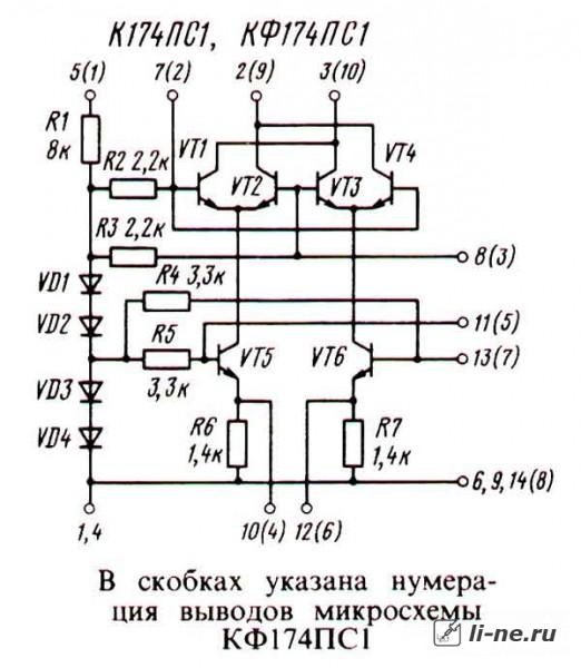 Микросхемы для радиоприемников, К174ПС1