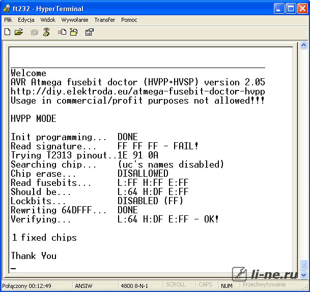 Atmega fusebit doctor